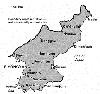 Map of North Korea